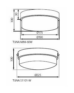 Настенно-потолочный светильник Kanlux / Канлюкс 4260 Tuna  описание