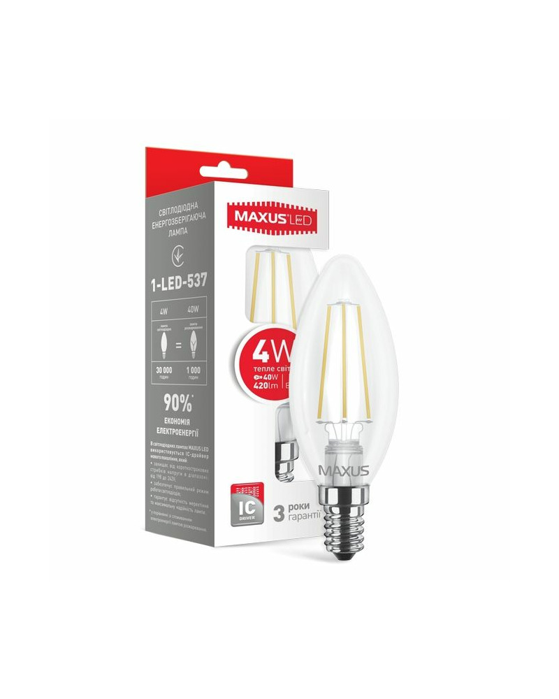 Лампа світлодіодна Maxus  1-LED-537-01 ціна