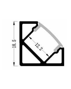 Профиль угловой полуматовый (комплект) 1 м.  описание