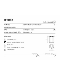 Точечный светильник Azzardo AZ1437 BROSS (GM4100_br_gr)  отзывы