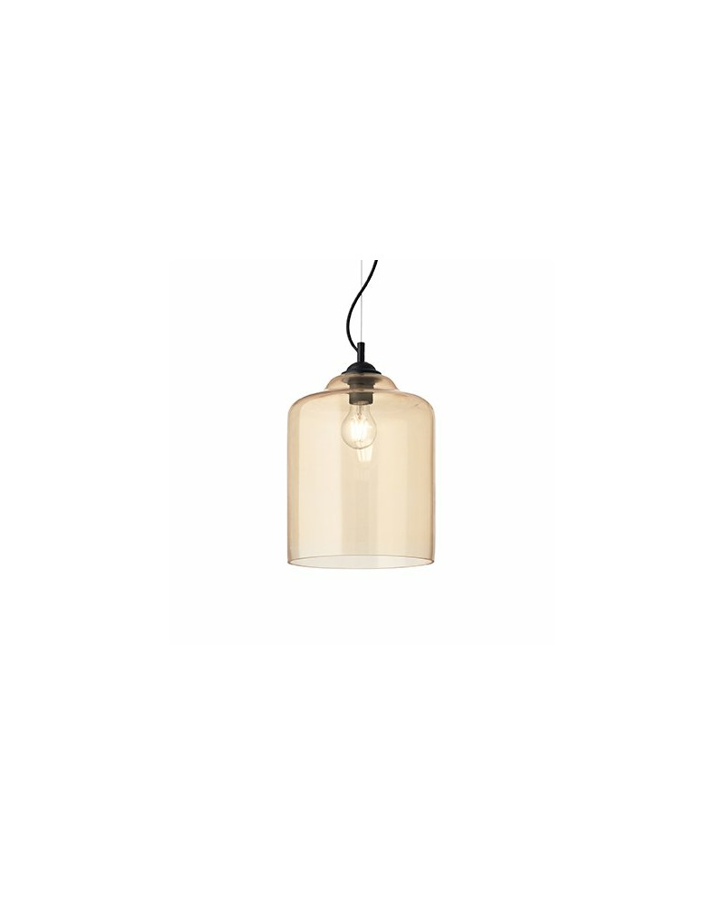 Подвесной светильник Ideal Lux Bistro' Sp1 Square Ambra 163789 цена