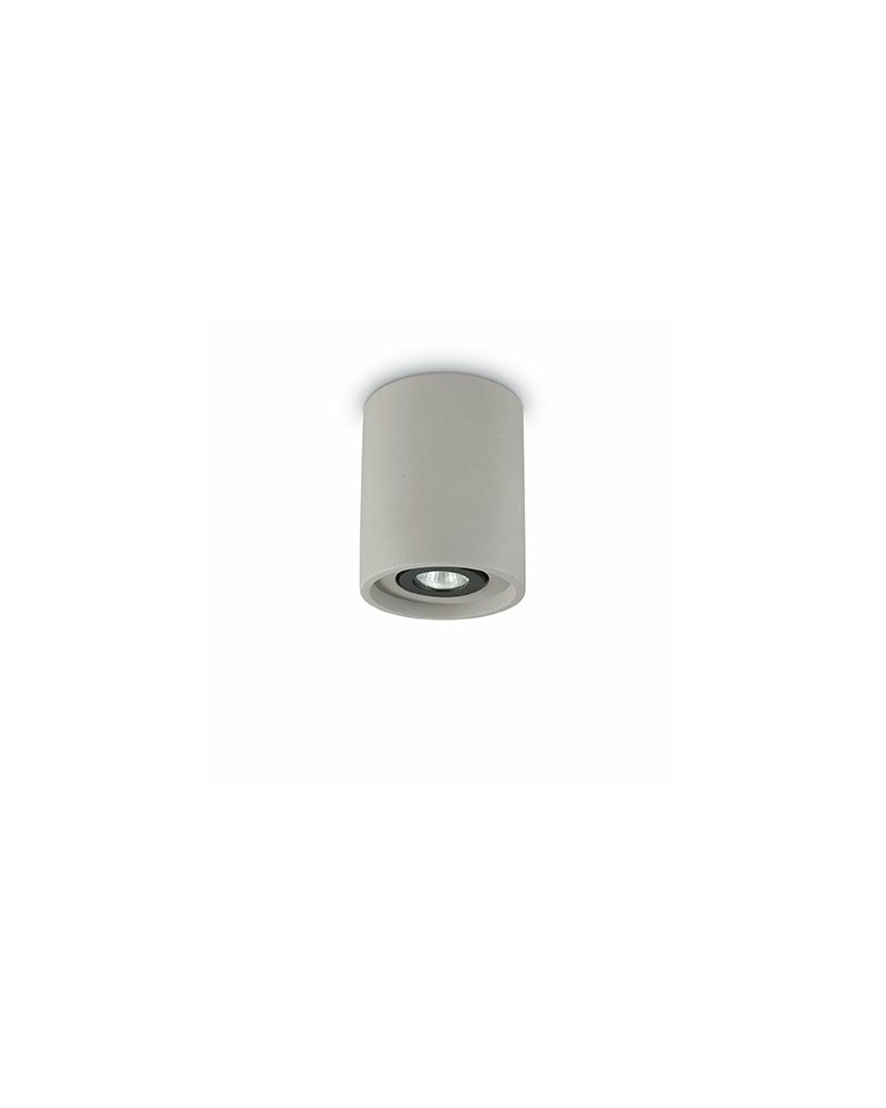 Точечный светильник Ideal Lux Oak Pl1 Round Cemento 150437 цена