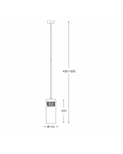 Підвісний світильник Zuma Line P0389-01D-L7AC Gem  опис