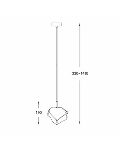 Підвісний світильник Zuma Line P0488-01F-F4AC Rock  купити