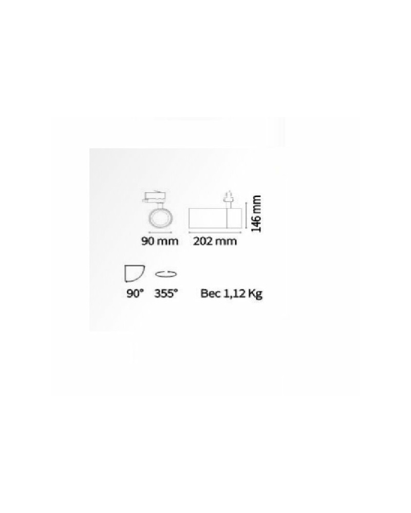 Трековый прожектор Ideal Lux Quick 28w 222653 цена