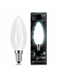 Лампочка Gauss 103201205 C37 E14 5 Вт 4100K цена