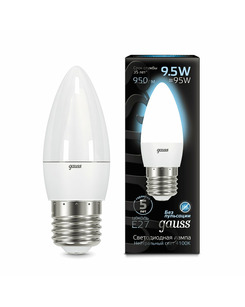 Лампочка Gauss 103102210 C37 E27 9.5 Вт 4100K цена