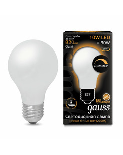 Лампочка Gauss 102202110-D A60 E27 10 Вт 2700K ціна