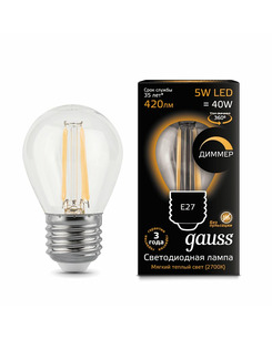 Лампочка Gauss 105802105-D P45 E27 5 Вт 2700K ціна