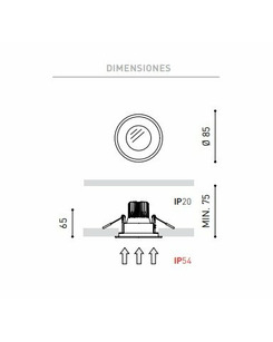 Точковий світильник Arkoslight A2240211WT Drop micro matt  опис