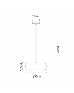 Підвісний світильник Zuma Line P14071-D35 Oval  опис