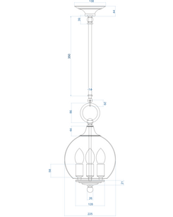 Підвісний світильник Pikart 23085-2 Aqua  купити