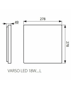 Вуличний світильник Kanlux 26980 Varso LED 18W-NW-L-SE  опис