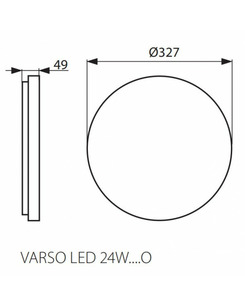 Вуличний світильник Kanlux 26984 Varso LED 24W-NW-O-SE  опис