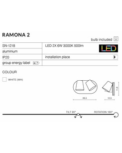 Спот Azzardo AZ2563 Ramona (5901238425632)  отзывы