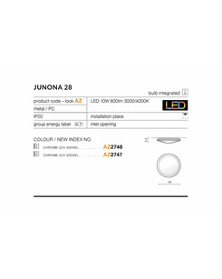 Потолочный светильник Azzardo AZ2747 Junona (5901238427476)  купить