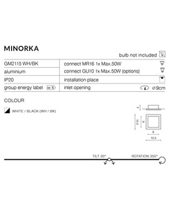 Точечный светильник AZzardo AZ4142 Minorka Bk/Bk  отзывы