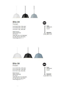 Підвісний світильник Nordlux 48723003 Ella E27 40W IP20 Bl  купити