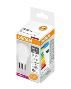 Лампочка Osram 4058075623071 Led Value CL E27 6,5W/840 4000K 720Lm A60 230V FR цена