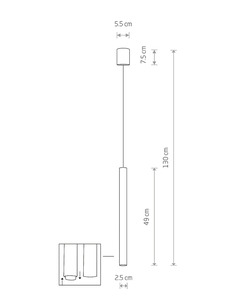 Подвесной светильник Nowodvorski 10452 Laser 490 G9 1x10W IP20 Satine Copper  описание