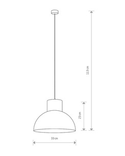 Підвісний світильник Nowodvorski 6613 Works E27 1x60W IP20 Bl  опис