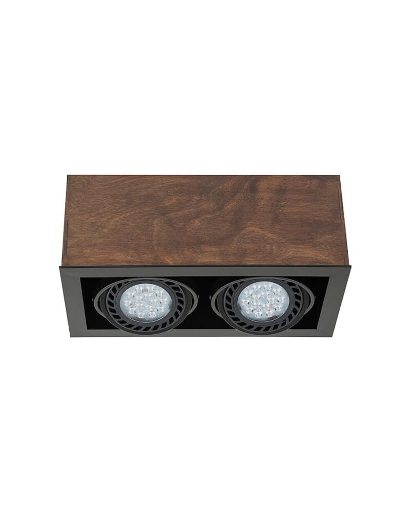 Точечный светильник Nowodvorski 7650 Box es111 GU10, ES111 2x15W IP20 Brown цена