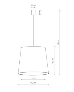 Підвісний світильник Nowodvorski 8437 Cone E27 1x60W IP20 Wh  опис