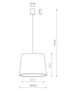 Підвісний світильник Nowodvorski 8441 Cone E27 1x60W IP20 Wh  опис