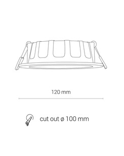 Точковий світильник Nowodvorski 8782 Cl Kos Led 1x8W 3000K 550Lm IP44 Білий  характеристики