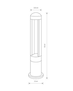 Светильник уличный Nowodvorski 9507 Monterrey LED 1x9W 3000K 410Lm IP54 Bl