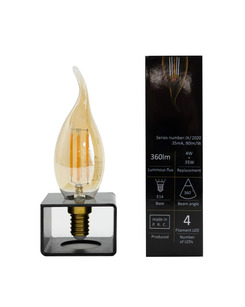 Лампа Nowodvorski 9793 Bulb vintage led E14 1x4W 2200K 440Lm Transparent цена