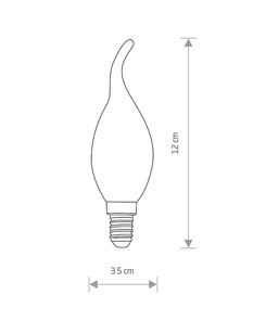 Лампа Nowodvorski 9793 Bulb vintage led E14 1x4W 2200K 440Lm Transparent  купить