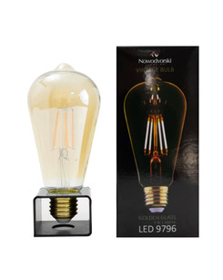 Лампа Nowodvorski 9796 Bulb vintage led E27 1x4W 2200K 360Lm Transparent цена
