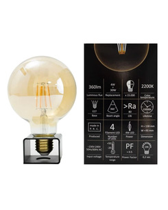 Лампа Nowodvorski 9797 Bulb vintage led E27 1x4W 2200K 360Lm Transparent  опис