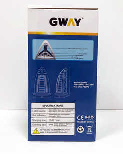 Акумуляторний переносний світильник Bulb GWAY GL-9000(68LED + 30LED) 34+15W, акум. 6V 4500mAH  купити