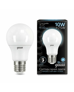 Лампочка Gauss 102502210 A60 E27 10 Вт 4100K ціна