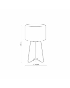 Настільна лампа Tk Lighting 5581 Tampa E27 1x15W IP20  характеристики