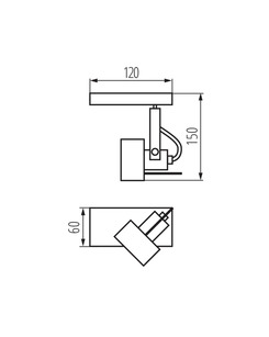 Спот Kanlux 34921 Sonda GU10 1x10W IP20  характеристики