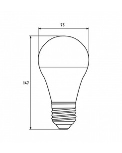 Лампа Eurolamp LED-A75-20274(P) Eko E27 A75 20W 4000K 1700Lm  купити