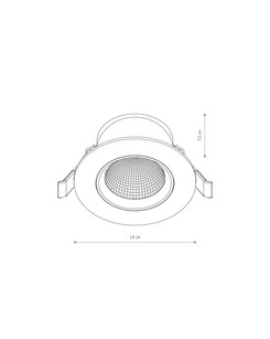 Точечный светильник Nowodvorski 10557 Egina LED 1x15W 3000K 1000Lm IP20 Черный  характеристики