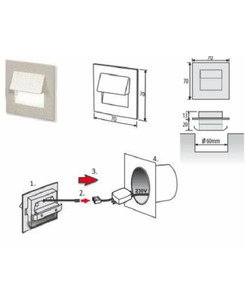 Светильник для лестницы Bulb MCJ LV-230/SCH/NW Life  характеристики