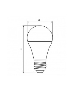 Лампочка Eurolamp LED-A60-12274(P) LED Лампа ЕКО А60 E27 12W 4000K 1100Lm  відгуки