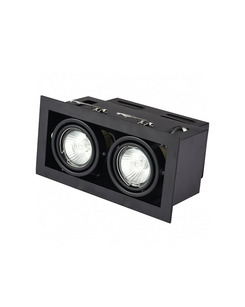Точковий світильник Eurolamp LHK2-LED-GU10 2x50W IP20 Bl  опис