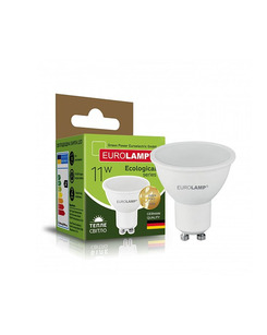 Лампа Eurolamp LED-SMD-11103(P) ЕКО MR16 GU10 11W 3000K 990Lm IP20 ціна