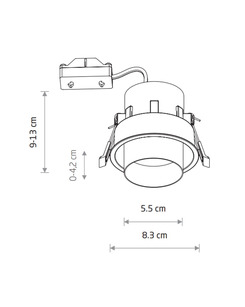 Точечный светильник Nowodvorski 10795 Mono Slide GU10 1x10W IP20 Wh  описание