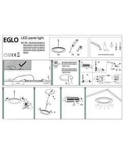 Точковий світильник Eglo 96243 Fueva Led 1x2.7W 4000K 360Lm IP44 Chrome  опис