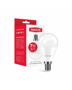 Лампочка Maxus 1-LED-752 E14 7W 4100K 100Lm IP20 ціна