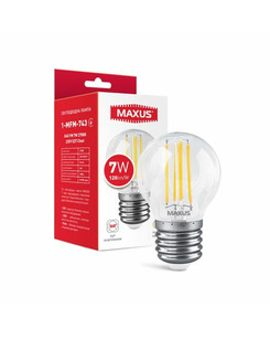 Лампочка Maxus 1-MFM-743 Clear E27 7W 2700K 120Lm IP20 цена