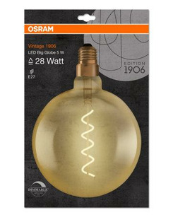 Лампочка Osram 4058075269729 Vintage 1906 Dim E27 5W 2000K 300Lm IP20  купить