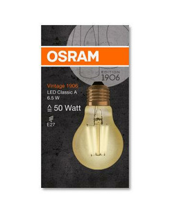 Лампочка Osram 4058075293298 Led Vintage 1906 E27 6.5W 2400K 725Lm IP20 Filament  купить